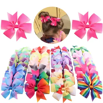 

40PCS Bows Snaps Hair Clip Girls Baby Kids Hair Accessories Alligator Clips Gift Wholesales