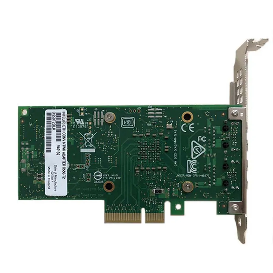 Eastforfuy для Intel Ethernet PCI-Express Converged Network Adapter X550-T2-PCI-E X4-двойной RJ45 Медь Порты и разъёмы CNA для ПК