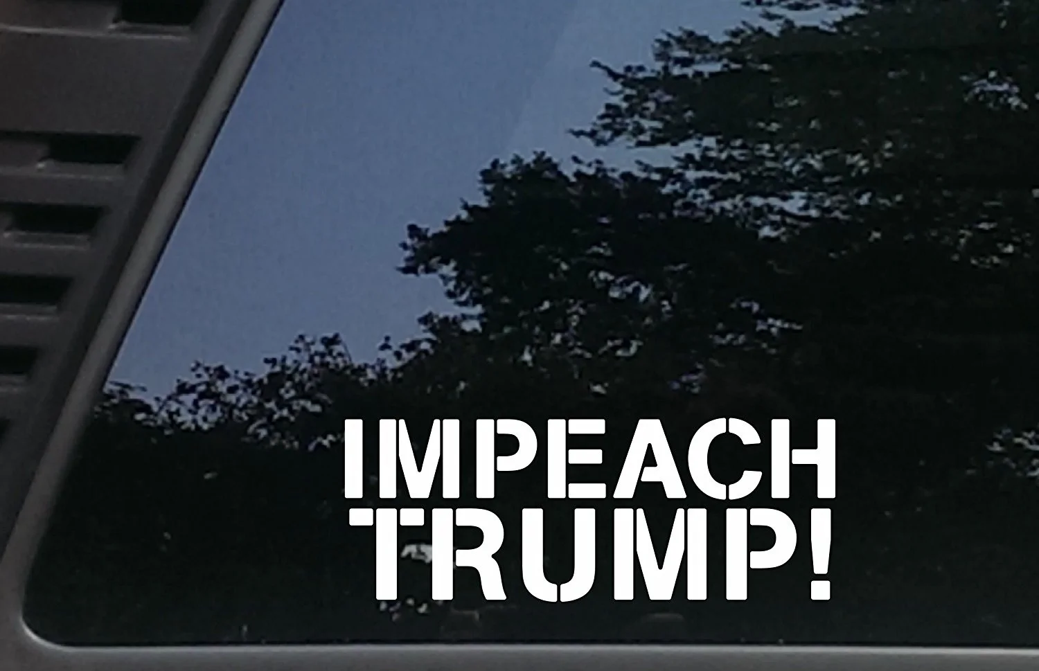 Impeach Trump! 8inches X 3inches Die Cut Vinyl Decal for Windows-in ...