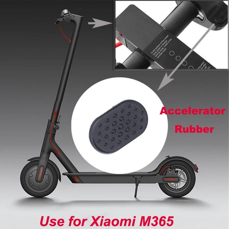 Чехол для акселератора электрического скутера резиновый черный чехол запасные части для Mijia M365 Скейтборд Аксессуары для электрического скутера