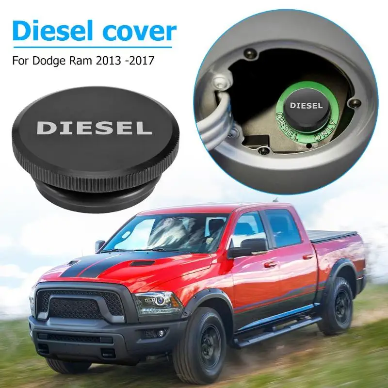 

1Pcs Aluminum Car Magnetic DIESEL Billet Fuel Cap For Dodge Ram 2013-2017 Car Accessories Auto Replacement Tank Covers 50*20 mm