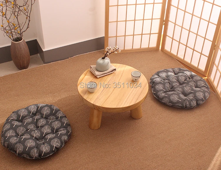 Japanese style burlywood color Round Table Paulownia Wood Traditional Asian Furniture Living Room Low Floor Coffee Table Wooden Japanese style burlywood color Round Table Paulownia Wood Traditional Asian Furniture Living Room Low Floor Coffee Table Wooden