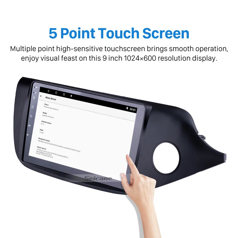 Sale Seicane 9" Android 8.1 GPS Car Radio For Kia Ceed RHD 2012 2013 2014 8-core HD Touch Screen Bluetooth Wifi RDS Multimedia Player 1