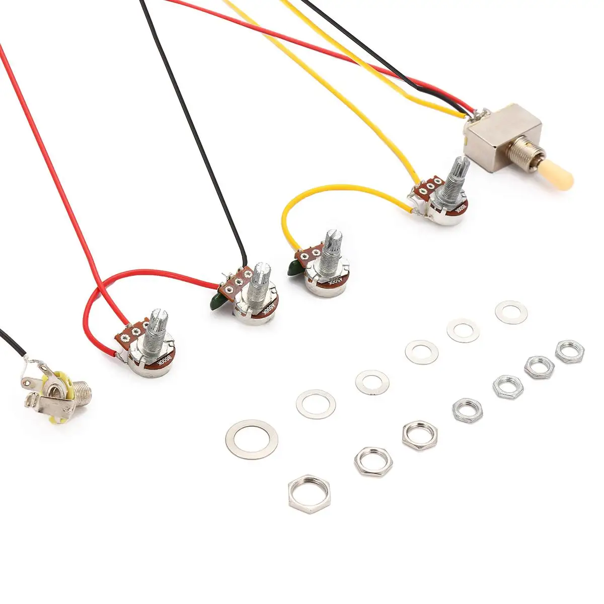 

Electric 2V2T line Guitar Accessories LP Potentiometer Gear Switch Line Sets LP Electric Guitar Instrument Parts Accessory 18mm