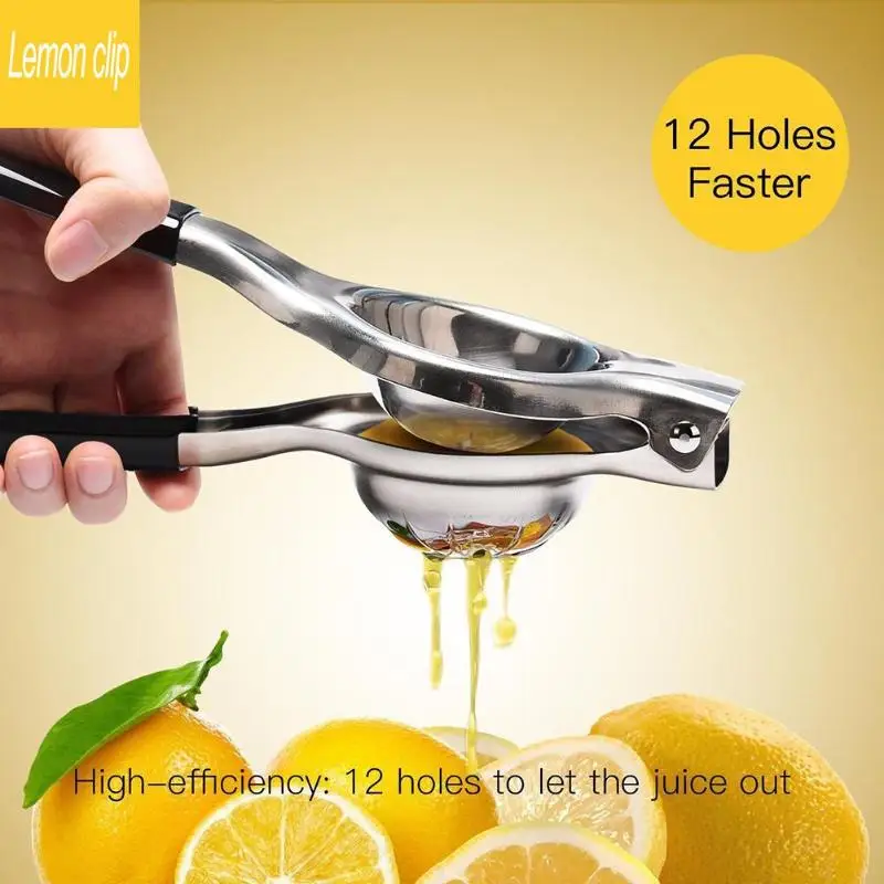 

Stainless Steel Manual Lemon Squeezer Juicer Fruit Orange Citrus Lime Lemon Clip Vegetables Kitchen Accessories Cooking Tools