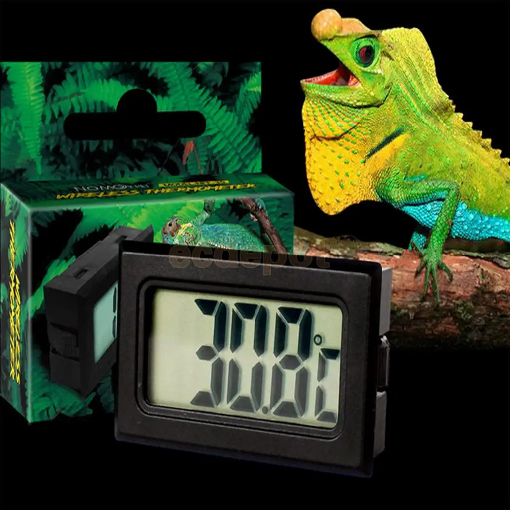 Wireless Reptile Thermometer Lizard Incubator Breeding Brooder