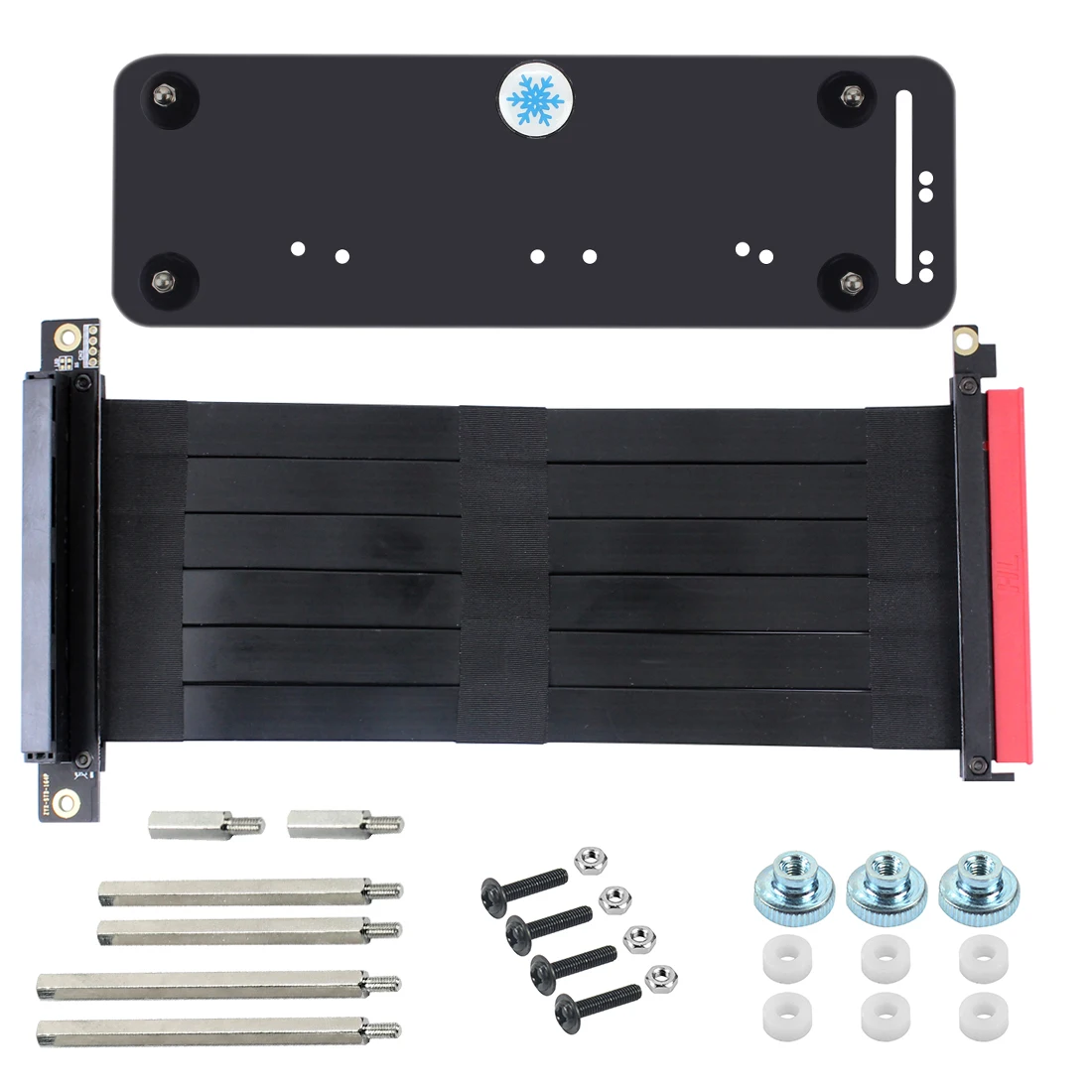 

PCI-E 3.0 16X Graphics Card Vertical Kickstand Base Bracket High Speed PCIE Riser Extension Cable DIY ATX Case for PCIE x1 x4 x8