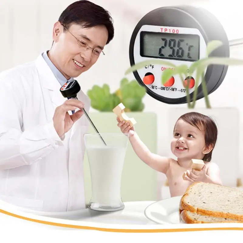 

Household LCD Digital Thermometer Meat Food Probe Thermometer Kitchen Cooking Tools Milk BBQ Barbecue Thermometer