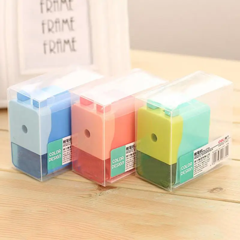 

Pencil Sharpener Color Series Student Office Hand Shake Manual Lovely Innovative Pencil Sharpener Stationery Supplies