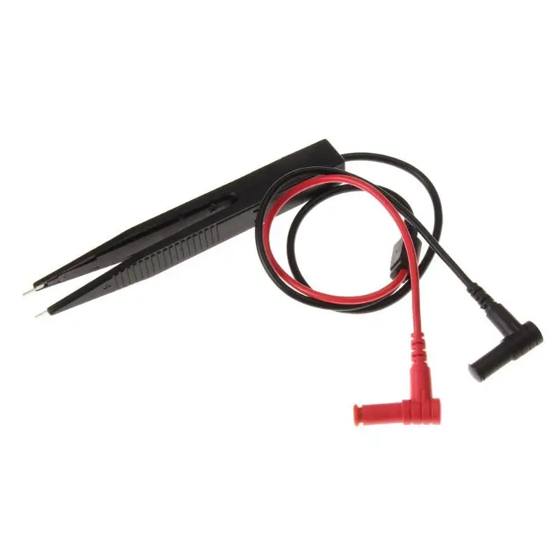 

70cm New SMD Inductor Test Clip Probe 250V Tweezers for Resistor Multimeter Capacitor 15 x 1.8 x 1.5cm