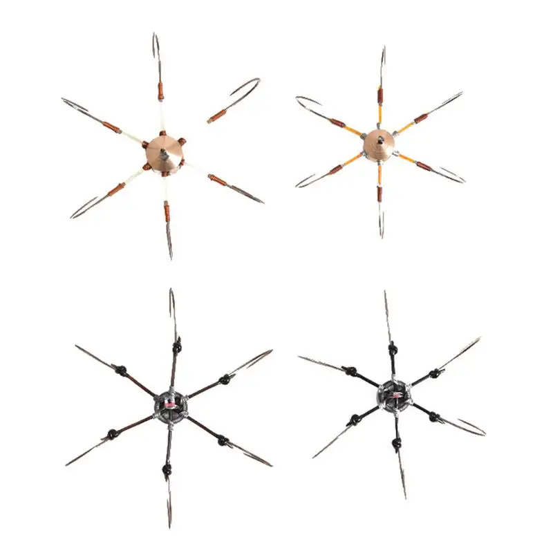 

LEO 1pc Crab Hook with 6 Hooks Crabs Trap Fishhook with Lead High Quality Lures Bait Hooks Fishing Accessory
