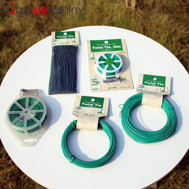 BalleenShiny 15/50 M حديقة سلك رباط النباتات سلك مغطى بالبلاستيك ملزم DIY كابل تطعيم الروطان تسلق الملحقات قوس BalleenShiny 15/50 M حديقة سلك رباط النباتات سلك مغطى بالبلاستيك ملزم DIY كابل تطعيم الروطان تسلق الملحقات قوس