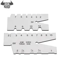 DANIU Щепка 29 или 30 градусов винт нитки резка угол Gauge метрическая система мер Инструмент Линейка сварочного контроля нержавеющая сталь
