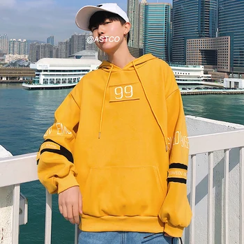 

Spring New Hoodies Men Fashion Solid Color Casual Hooded Sweatshirt Man Streetwear Hip Hop Loose Large Size Pullover Male M-5XL