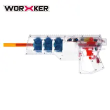 Детские игрушки мягкие пули, игрушечный пистолет пусковой установки 40 патронов клип шесть Маховиков полностью автоматическая игрушка пистолет