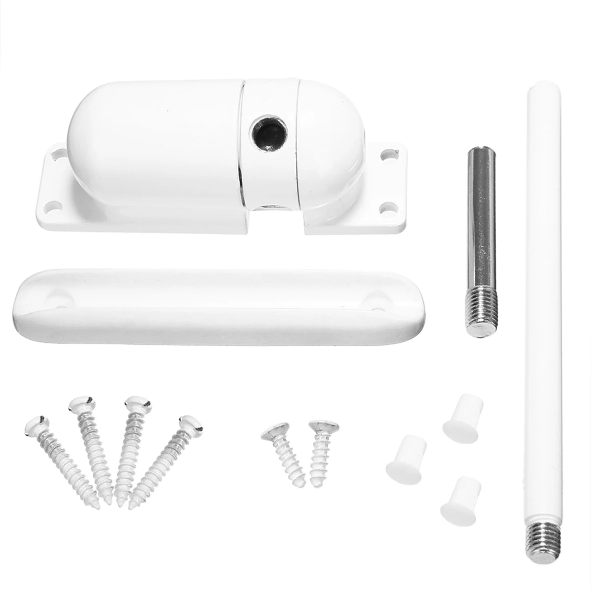 

1set Mini Auto Closing Adjustable Mini Gate Screen Surface Fire Rated Spring Door Closers White