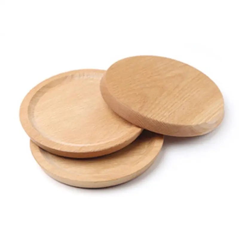 

Beech Serving Plates Heavy Duty Dinnerware Disposable Home Compostable Party Plates - Round