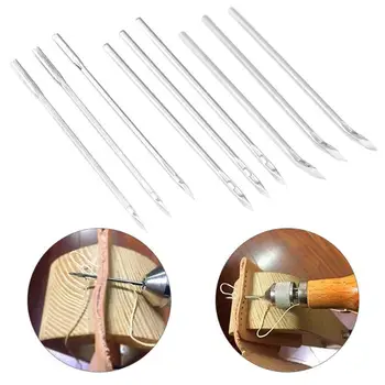 

3pcs/set Auto Lock Stitch Sewing Awl Diamond Tip Leathercraft Needle Sewing Tools Needles Leather Craft Tool Repair Tool
