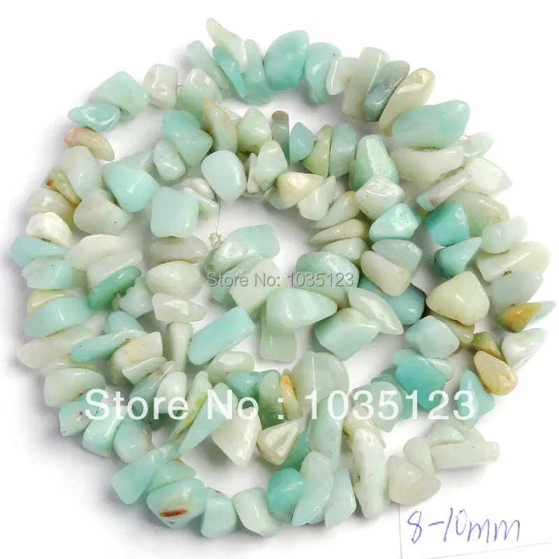 

6-8mm Pretty Natural Mixed Amazonite Freeform Gravel DIY Gems Loose Beads Strand 16" Jewelry Making Free Shipping w352