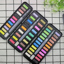 12/18/24 Цвета красочные Портативный арт Краски ing однотонные многоразового использования с Основа щетки акварельные краски в наборе акриловые легкий для рисования