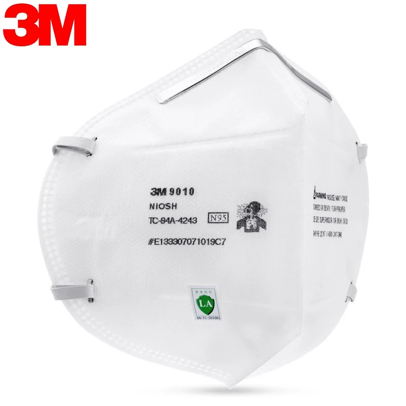 

3M 9010 Particulate Respirator N95 Head-mounted Masks Aganist PM2.5 Smog Dust 50 Pcs