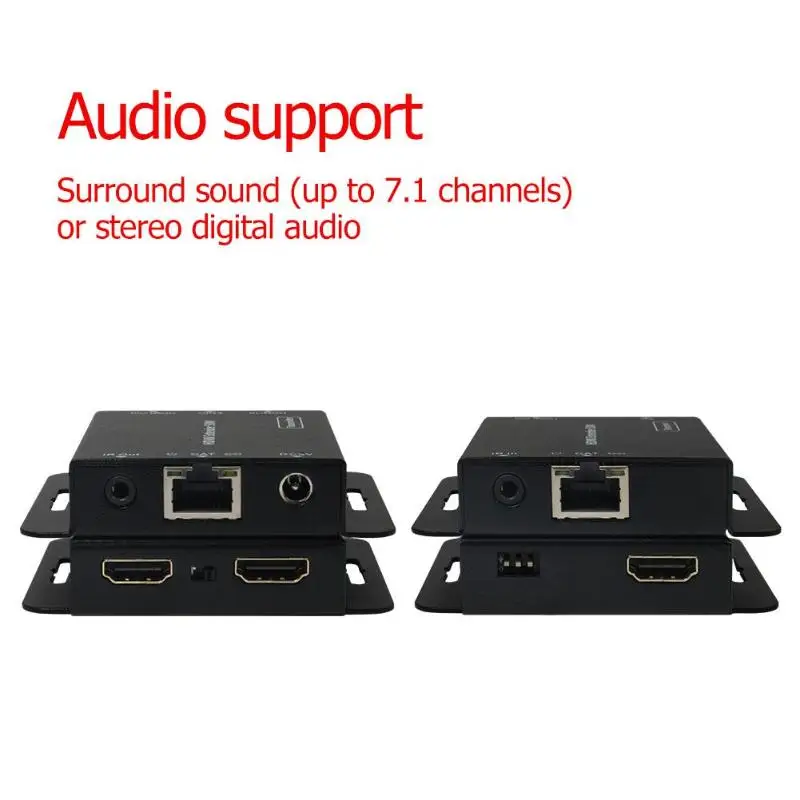 E50C HDMI Extender 1080 P RJ45 сеть Lan кабель приемник передатчик|Теле- и радиовещательное