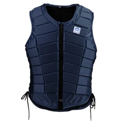 Adults Kids Equestrian Protective Vest Horse Riding Vest Body Protector Safety Waistcoat Dark Blue