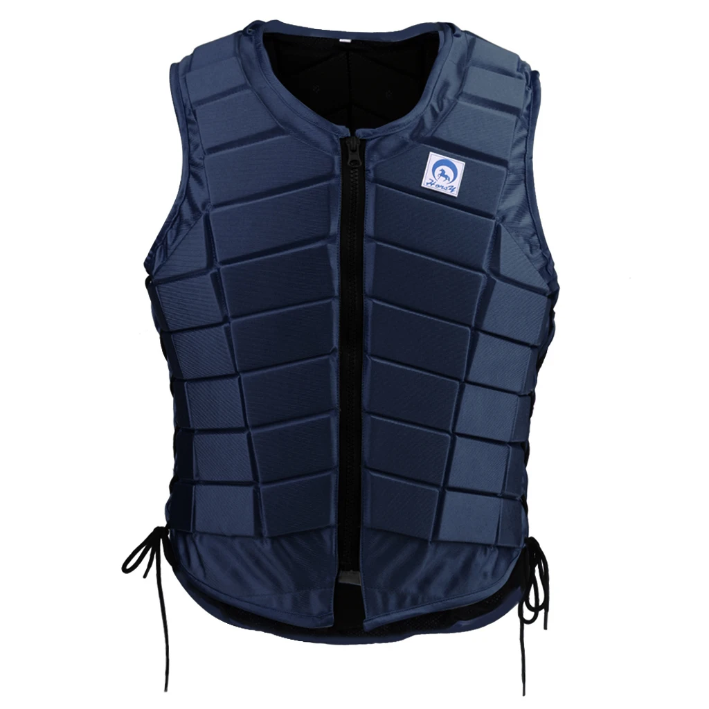 

Adults Kids Equestrian Protective Vest Horse Riding Vest Body Protector Safety Waistcoat Dark Blue