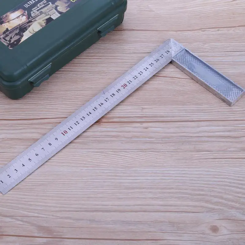 

1Pcs 30cm/12" Squares Metal Steel Engineers Try Square Set Right Angle 90 Degrees Measurement Measuring Tool kit