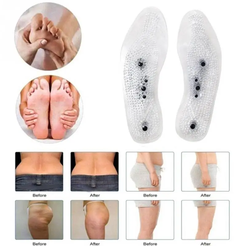 

1Pair Unisex Shoe Gel Insoles Feet Magnetic Therapy Health Care for Men women Comfort Pads Foot Care Relaxation Gifts