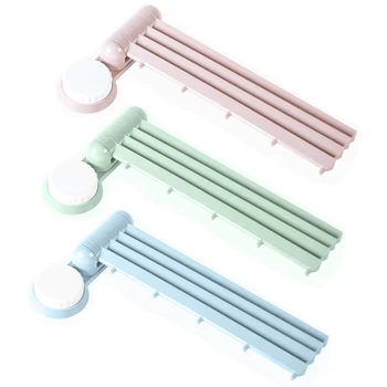 

Blue/Pink/Green Space Saving Swing Out Towel Bar Swivel Towel Rack Bathroom Wall Mounted Towel Holder Organizer With 4 Arms
