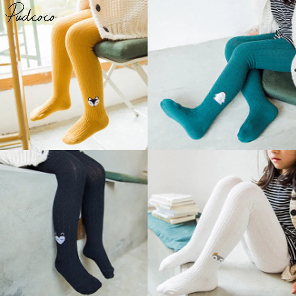 2019 Brand New Baby Toddler Kids Girl Cable Knit Tights Non slip
