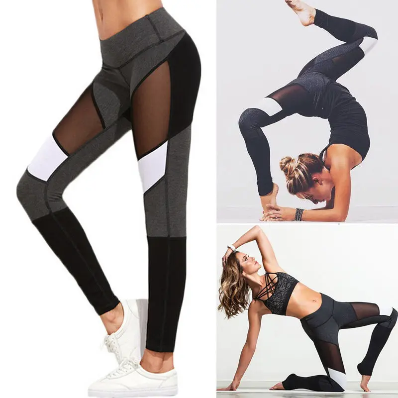 New Best Seller Women High Waist Fitness Leggings Casual Geometric Pattern Stretch Elastic Pants Trousers