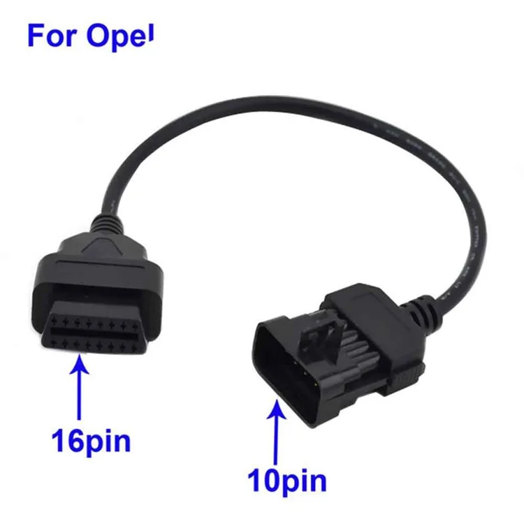 Для Opel Obd1 10 Pin к Obd2 16 Pin Stecker диагностировать адаптер OBD