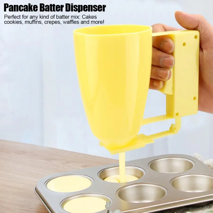 Top Pancake Cupcake Batter Dispenser Tool Perfect for Waffles Muffin Mix Crepes Cakes | Дом и сад