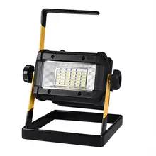 Перезаряжаемый прожектор 50 Вт 36 светодиодный портативный 2400LM прожекторное освещение рабочий свет Открытый кемпинг свет с зарядным устройством