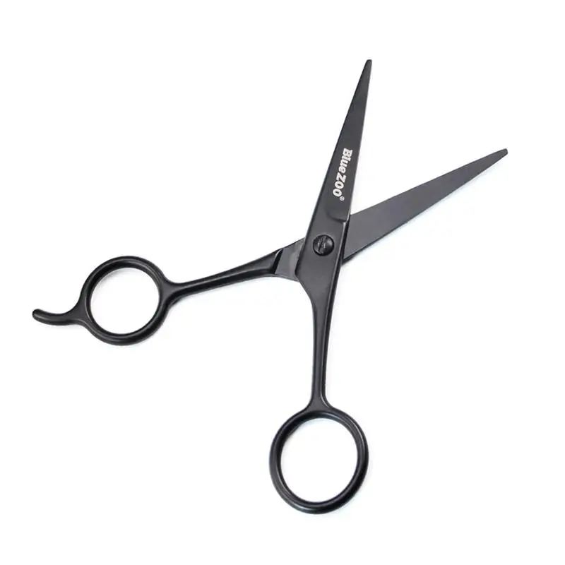 

1pc Safety Stainless Steel Vibrissa Nasal Hair Scissors Nose Hair Trimmer Eyebrow Scissors (Black)