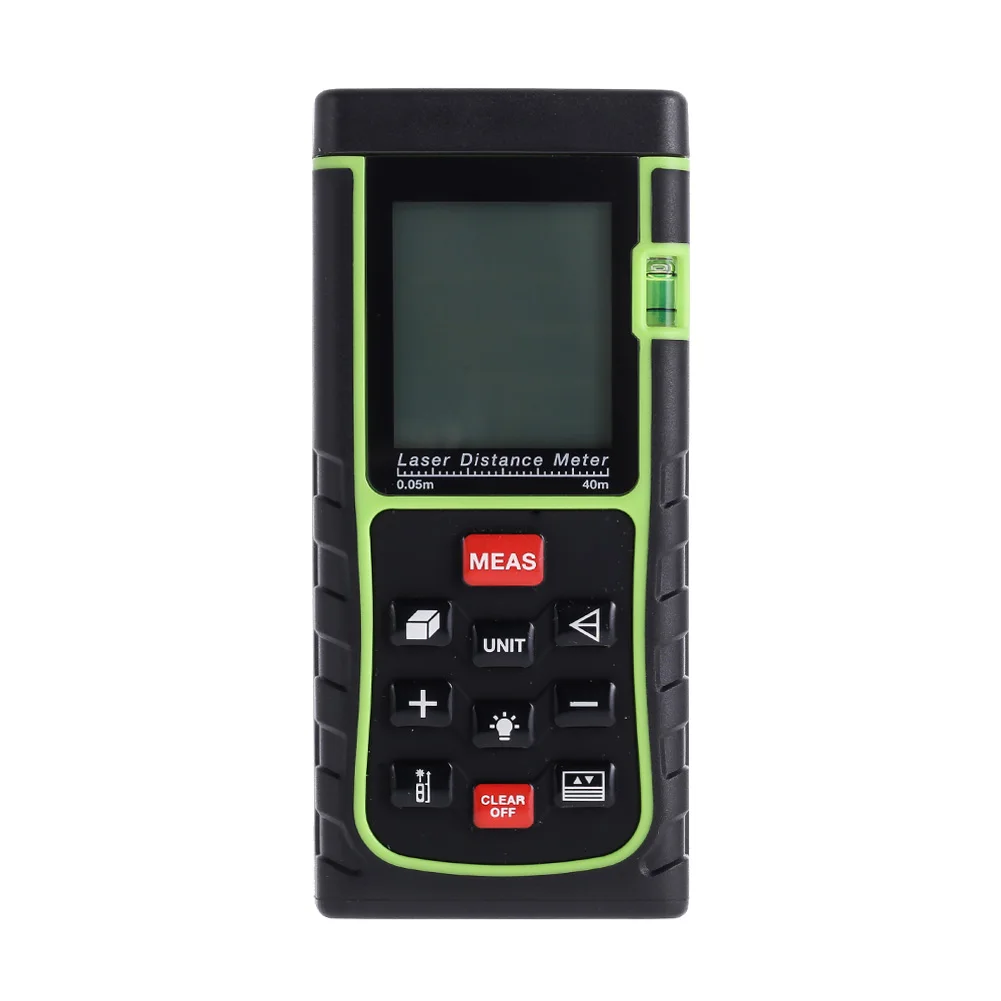 

Portable 40M/131ft/1575in Digital Laser Distance Meter Range Finder Measure Diastime Measure Area/volume ruler