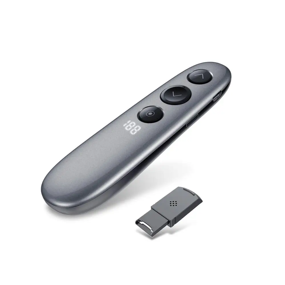 

H100 Spotlight 2.4GHz Wireless Digital Laser Presenter with Air Mouse remote control ,TF Card PPT Pointer Presenter for Meeting
