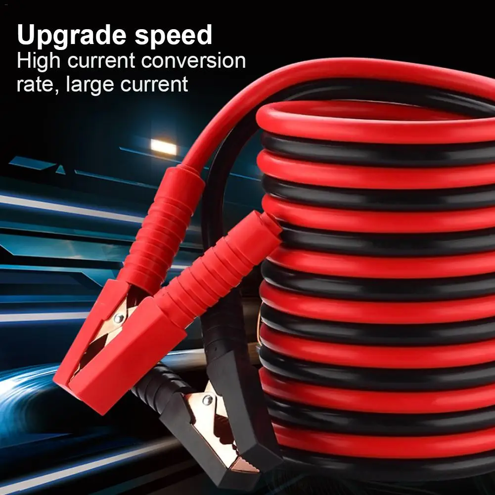 Accesorios de batería de coche cable de cobre Cables de batería de puente de coche con Clip de cobre amplificador de arranque 13.1FT