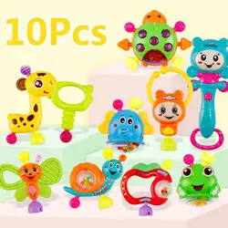 Детские игрушки, пластиковые колокольчики для рукопожатия, милые колокольчики для рукопожатия, детские погремушки, игрушки для