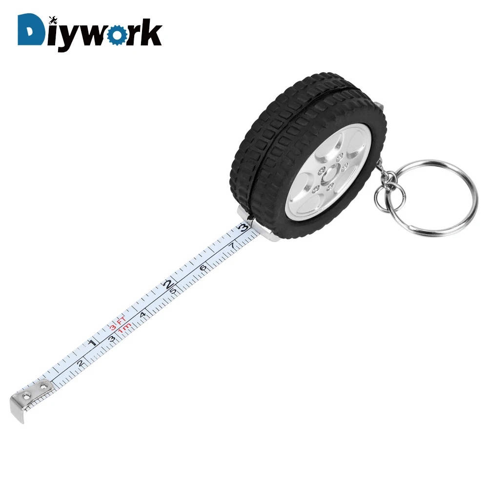 DIYWORK 1 м Рулетка для путешествий походный брелок линейка мини выдвижная лента