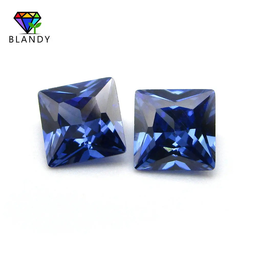 Azul zafiro sueltos piedras zirconia cúbico CZ Redondo Brillante Diamante 1-5mm