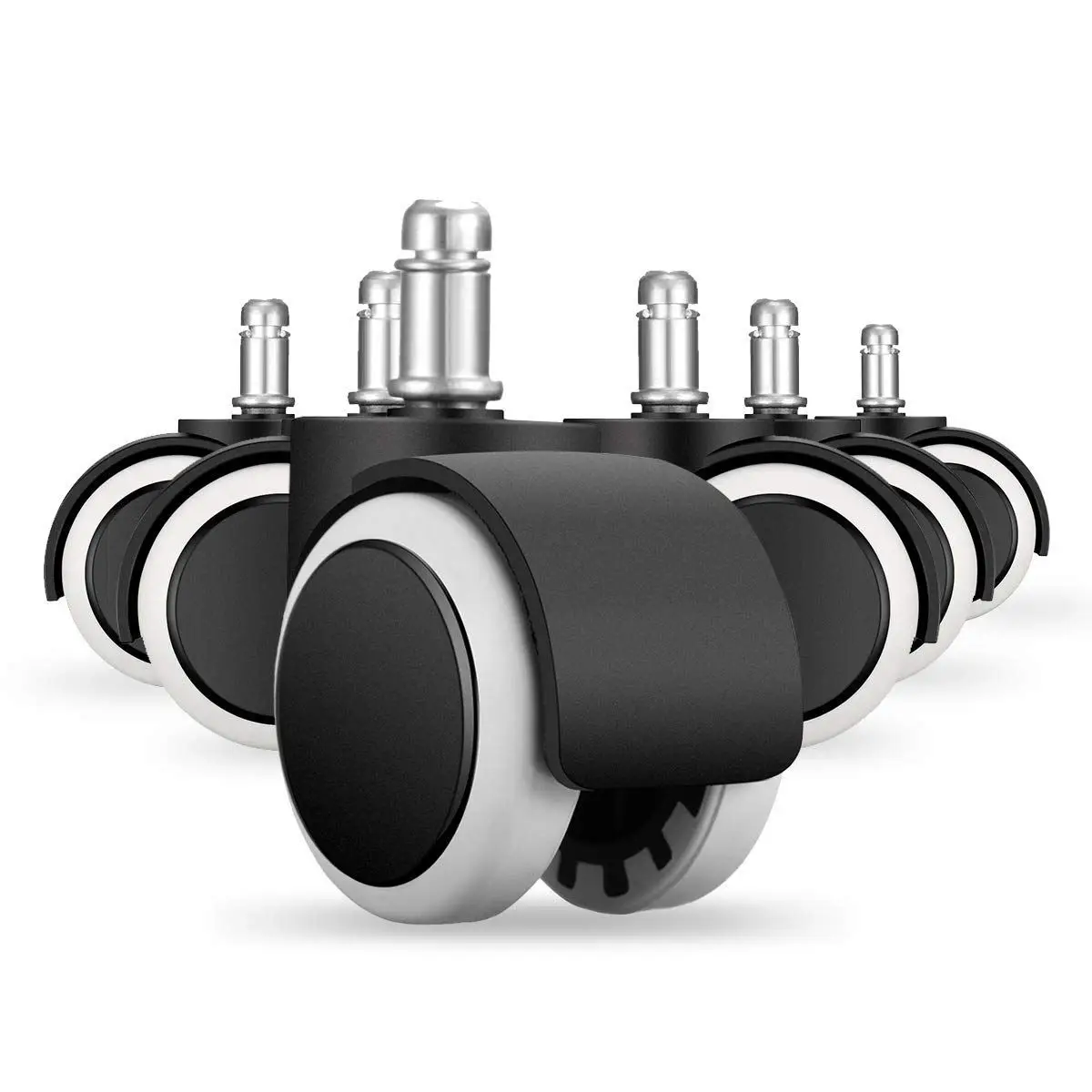 

CNIM Hot Office Chair Caster 6 pcs x Chair Replacement Wheels Swivel Casters mute hard floor castors set of roles office chair