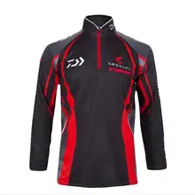 Мужская быстросохнущая дышащая рубашка с воротником-стойкой для рыбалки с длинными рукавами, профессиональная спортивная одежда для велоспорта, Солнцезащитная одежда для рыбалки