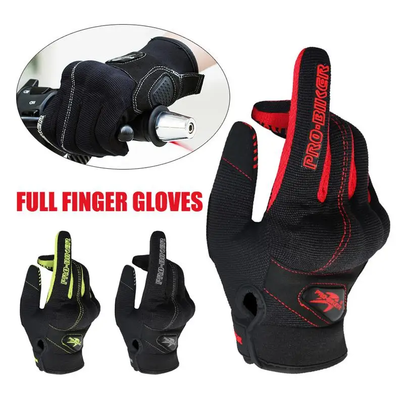 

Motorcycle Riding Gloves Summer Breathable Drop Protection Full Finger Gloves Outdoor Sports Protective Mittens M/L/XL