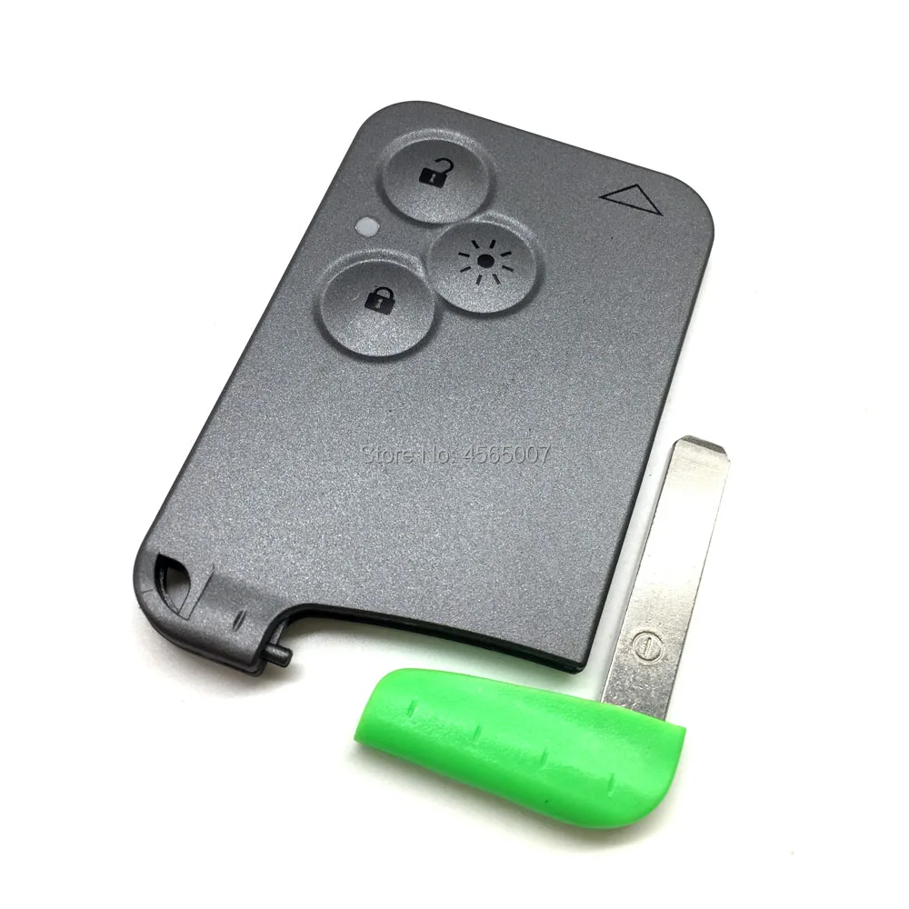 

Smart Key Remote Card Key For Renault Laguna Espace Key Case Shell Replacement Fob 3 Buttons Light Button