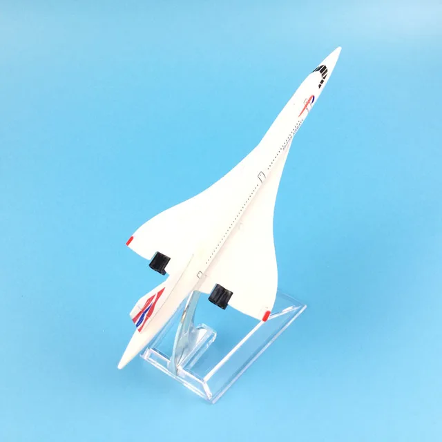 Aircraft Model Diecast Metal Plane Airplanes 16cm Airplane Model   1:400 British Airways Concord Plane Toy Gift Free Shipping 5