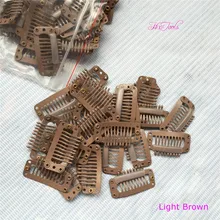 20 шт парик клипы 32 мм защелкивающиеся зажимы для наращивания волос я Форма заколки инструменты 9teeth волосы удлинители в 5 цветов вариант клипа