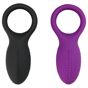 Soft Silicone Dual Vibrating Cock Ring Dick Penis Ring Cockring Adult Sex Toys for Men for Couples Enhancing Harder Erection 5